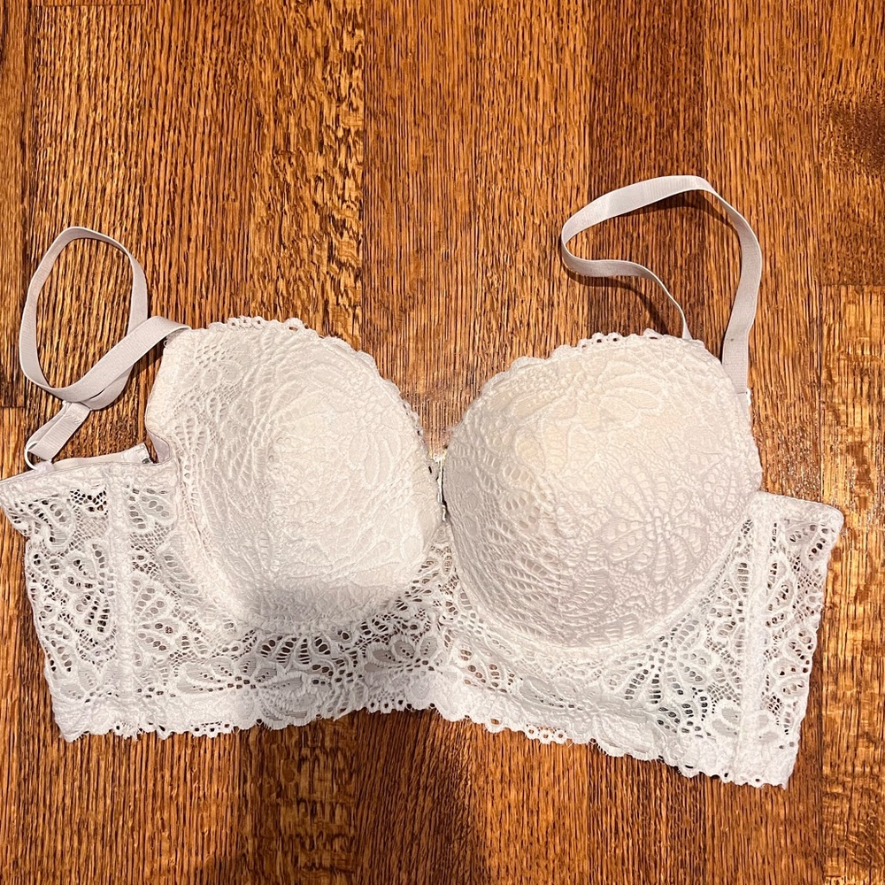 Lace Bardot bra